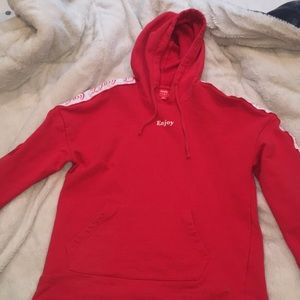 RED PACSUN medium sized Coca Cola hoodie!